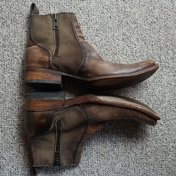 Corral square toe leather Western biker ankle zip boot sz11 - Picture 2 of 12